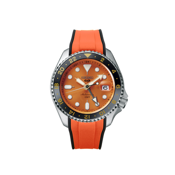 (SX1A) Rubber Strap for New Seiko 5 Sports GMT Series (Curved-Ends)